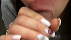 Intense blowjob leads to cum in mouth