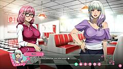 futa fix futanari hentai game pornplay ep 3 huge facial cumshot in the night club bathroom