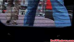 Dutch hooker bent over for doggystyle cumshot