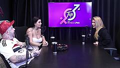 Bruna Ferraz With Soccer Players In Anal