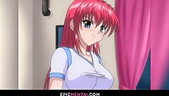 Tsundere stepsister Hitomi gets wild in steamy hentai action