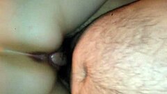 Wife rides reverse cowgirl to orgasm, then keeps going