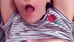 Gorgeous teen 18+ sucks dick POV, flirting snap