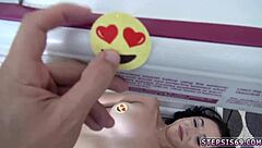 Horny teen 18+ teases her annoying stepbro