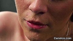 Model loves cum on face