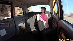 fake taxi hot italian babe gags on big cock blowjob in pov 😍