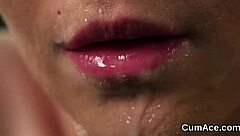 Model loves cum on face