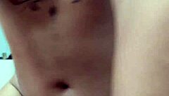 Hot sister-in-law gives blowjob in stockings and creampie