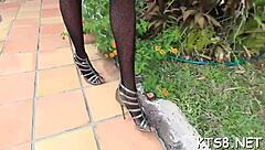 Dude Roughly Fucks Ladyboy's Tight Ass With Big Cock