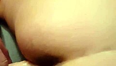 Huge strapon makes my wife squirt hard with toys