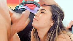 Facefucking my first beautiful latina in cosplay costume