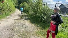 I'm a German MILF slut on the highway parking lot, offering myself to everyone for wild gay encounters.