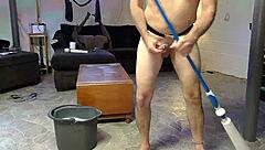 Horny Gay Nudist Masturbates with Toys