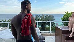 We fuck big black cock outdoors