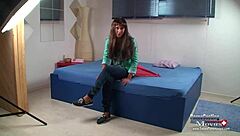 Chiara, 22, young teen at hardcore casting interview