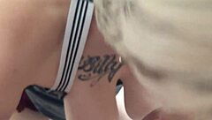 Sexy Blonde Milf Pawg Gives Blowjob and Rimjob with Titty Fuck