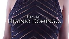 Karina baru spends time with her big friend in a playful way.