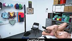 How does this tiny teen suck cock to get out of jail?