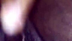 Sexy Ebony Squirts Hard From Pussy!