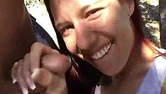 Misty Blowjob Closeup Outdoor With Toys And Orgasm