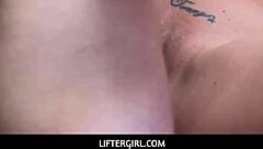 Liftergirl feeds cock to LP officer Rachael Cavalli in shop