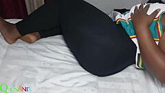 Ebony lady with big ass gives blowjob and cumshot after horny pickup