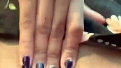 Greluda, 18, licks natural tits and dives into wet pussy with intense masturbation