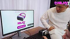 I discovered this game with a big-ass woman riding and bent over in POV sex