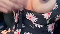 Greluda, 18, licks natural tits and dives into wet pussy with intense masturbation