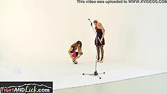 i watch lesbians wrestle in stockings. they lick pussies and 69 close up