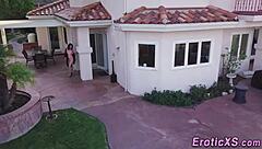 Mature babe enjoys high definition blowjob and cumshot