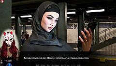 esra explores istanbul in a rough outdoor adventure with see-through stockings