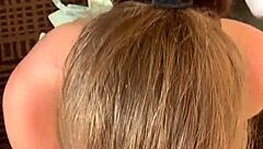 busty model sucks a big dick and gets a nice facial finish