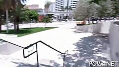 Watch this teen slut give blowjob in POV