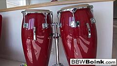 chubby black milf craves her wet pussy stuffed hard