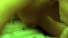 Horny blonde slut babe performs intense blowjob on huge cock eagerly.