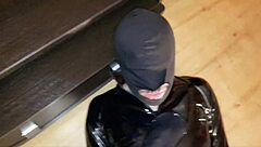 Slave worships legs in pointed shoes, kisses and licks fetish feet