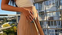 Charming Brunette Fucks In Public Nature