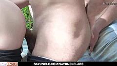 i saw this tattooed twink get pounded by his masters