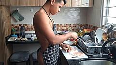 Latina Mature Sucks Big Black Cock Deepthroat