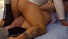 Mother-in-law with big ass fucks sex addict