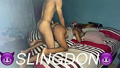 Dicking down my big booty ebony teen on backshot!