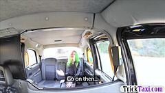 Tattooed girl sucks monster cock and gets pounded in backseat 🚗