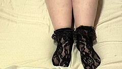 BBW Masturbates In Pantyhose And Socks