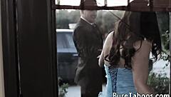 Smalltits Teen 18+ Gets Facialized Hard on Prom Night