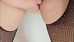 Sexy teen shows off wet pussy intensely and reaches fabulous orgasm