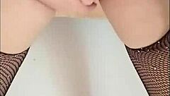 Sexy teen shows off wet pussy intensely and reaches fabulous orgasm