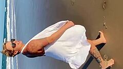 i fucked that sexy latina milf on the beach without condom and after i cummed, lots of tourist cars passed and saw me naked cleaning all the cum www cassianacosta com