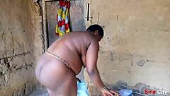 Mature woman caught undressing in public by step son and gets intimate