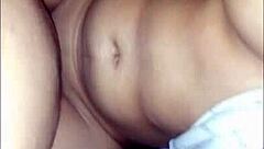 Close-up view of pussy during intense fucking session.